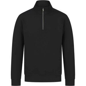 Henbury Unisex Adult Sustainable Quarter Zip Sweatshirt / Black